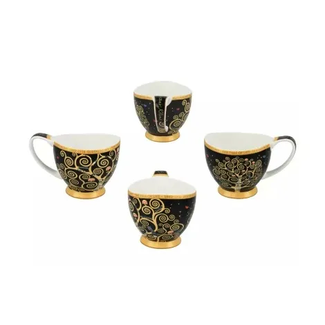 Filiżanka Carmani Vanessa 100ml espresso ze spodkiem - G. Klimt, Drzewo Życia - 3